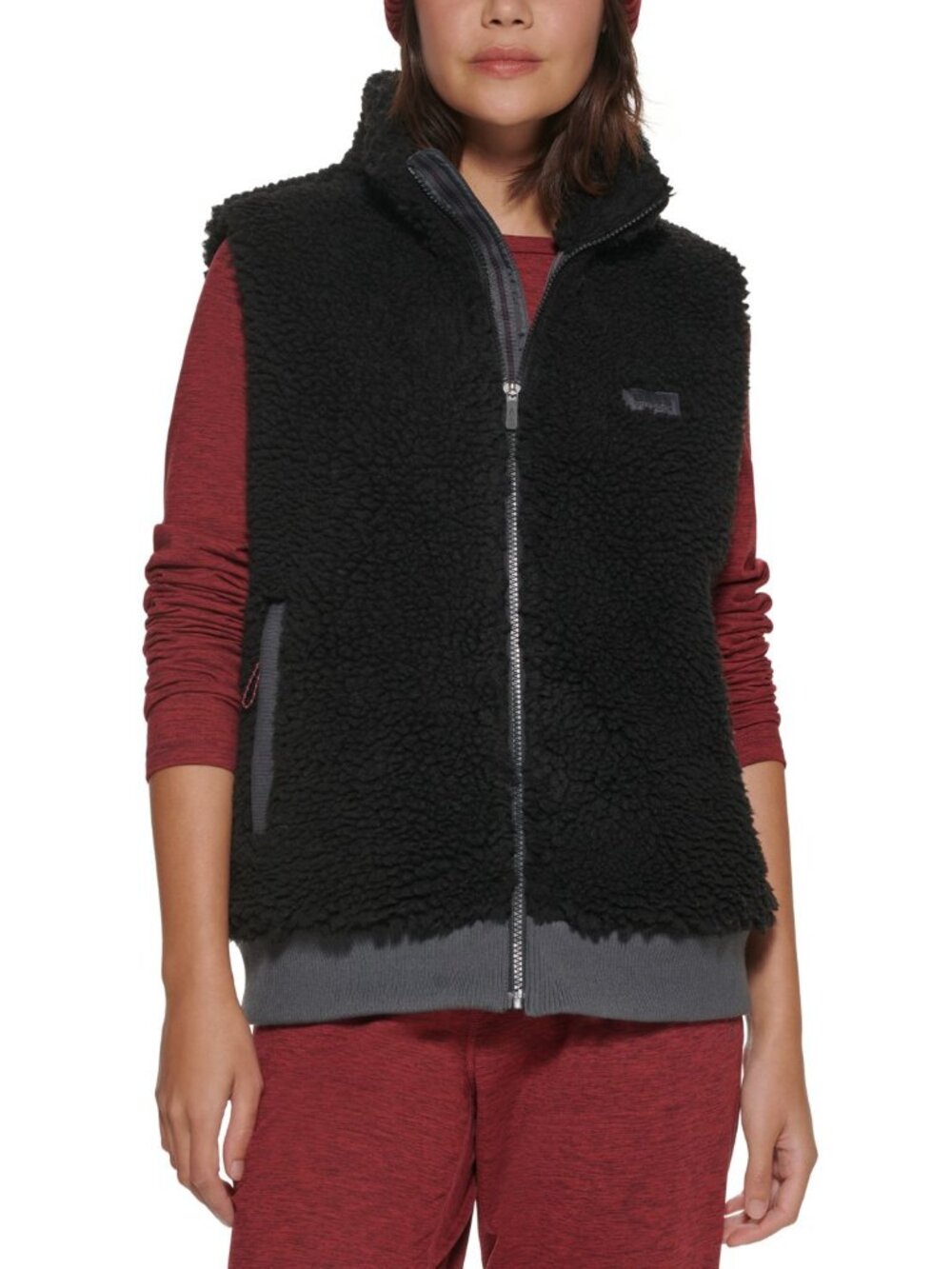 Bass Outdoor Womens Route Hiking Faux Sherpa Vest
